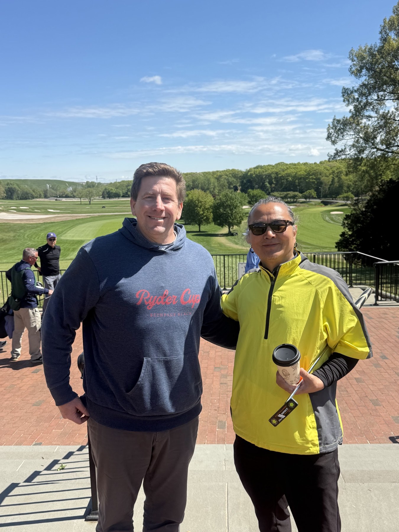 Stone Chun Shi with the Bethpage General Manager