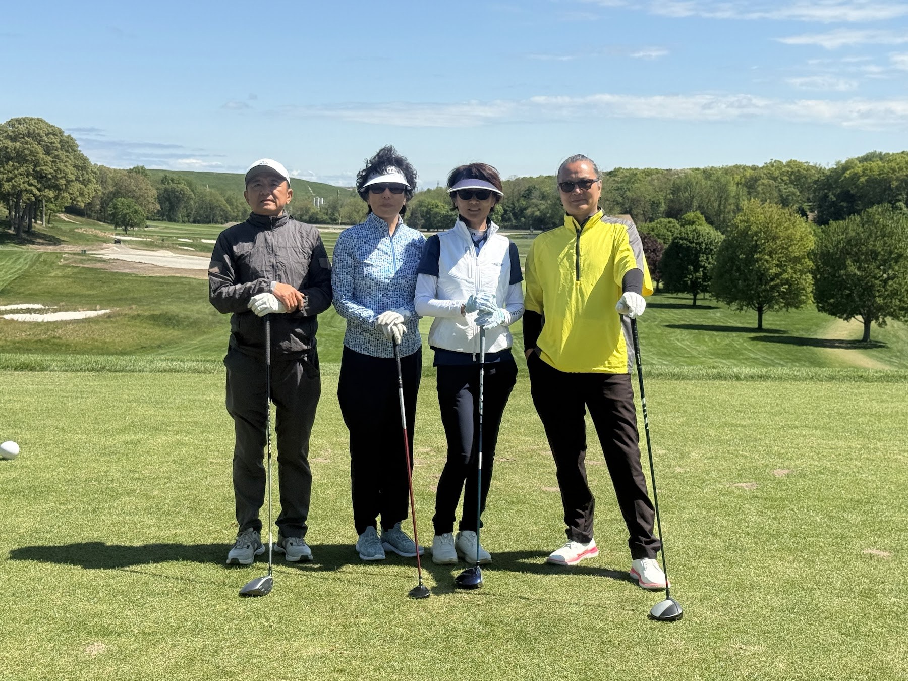 Founder Stone Chun Shi with Art Cup participants at Bethpage Black